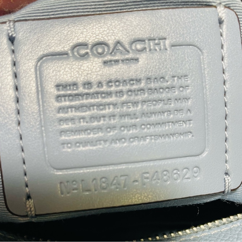 Coach Light Blue AveryTote Bag - Picture 8 of 15